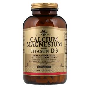 Кальций Магний + Витамин D3, Solgar, 300 таблеток