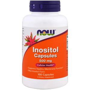 Инозитол (В8), Inositol, Now Foods, 500 мг, 100 вегетарианских капсул / NF-0475.16894