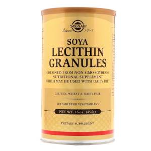 Соевый Лецитин в Гранулах, Soya Lecithin Granules, Solgar, 454 гр. / SOL01561