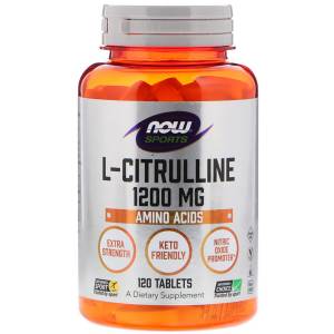 L-Цитруллин, L-Citrulline, Now Foods, 1200 мг, 120 таблеток / NF0116