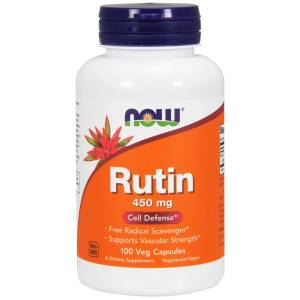 Рутин, Rutin, Now Foods, 450 мг, 100 вегетарианских капсул / NF0735.20619