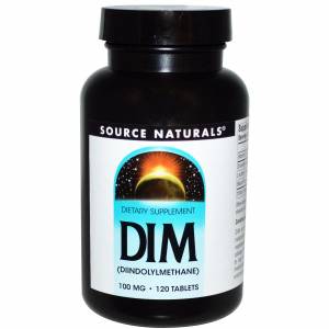 DIM (дииндолилметан) 100мг, Source Naturals, 120 таблеток / SN1567